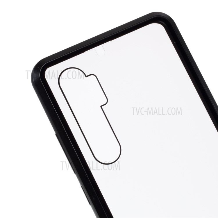 Detachable Magnetic Metal Frame + Double-sided Tempered Glass Case Phone Shell for Xiaomi Mi Note 10 Lite - Black-6