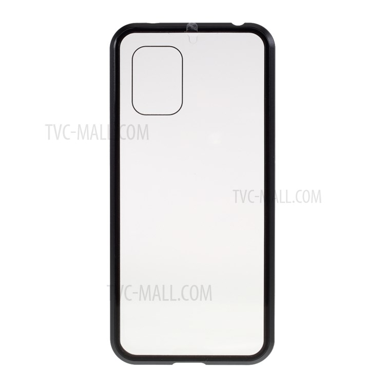 Detachable Case Magnetic Metal Frame + Double-sided Tempered Glass Cover for Xiaomi Mi 10 Lite 5G - Black-5