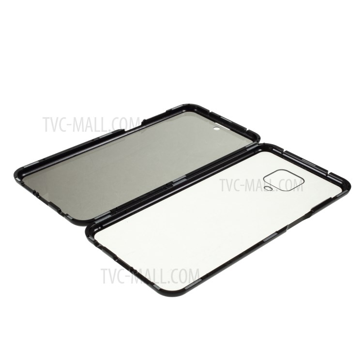 Structure Métallique Magnétique Amovible + Double Face Trempé Couvercle Anti-coup D'oeil De Verre Pour Xiaomi Redmi Note 9 Note Pro / Redmi 9s / Note Redmi 9 Pro Max - Noir-2