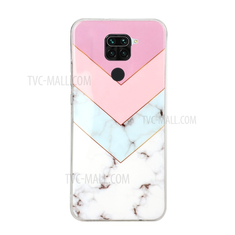 Marble Pattern IMD TPU Back Case for Xiaomi Redmi Note 9 - Style B-2