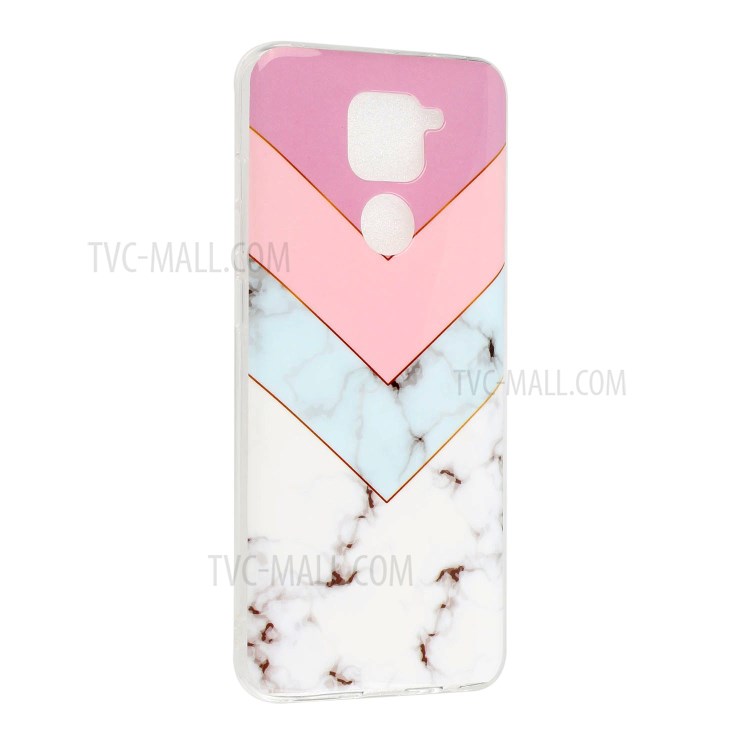 Marble Pattern IMD TPU Back Case for Xiaomi Redmi Note 9 - Style B-5