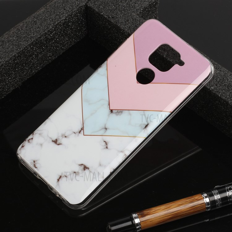 Marble Pattern IMD TPU Back Case for Xiaomi Redmi Note 9 - Style B-6