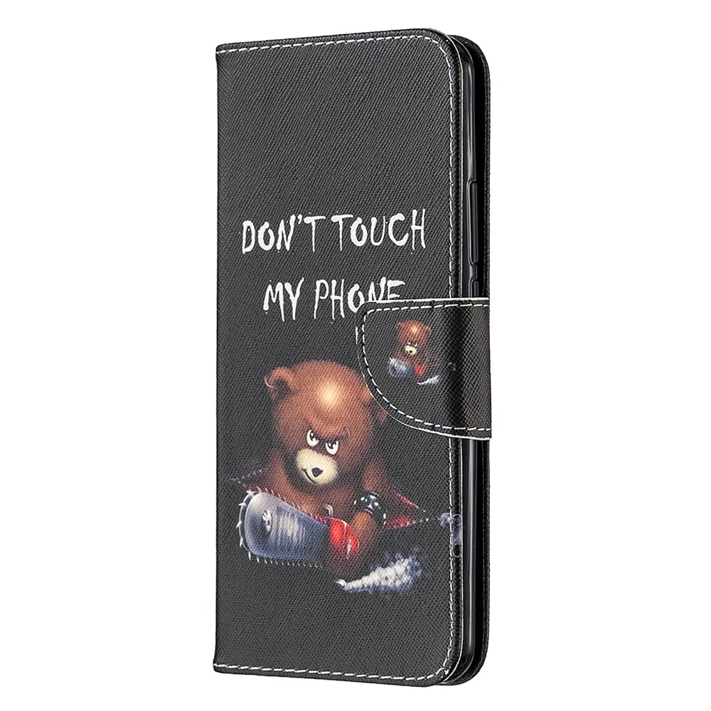 Imprimir Shell Telefone Celular De Couro De Pele Para Xiaomi Redmi 9 - Urso-2