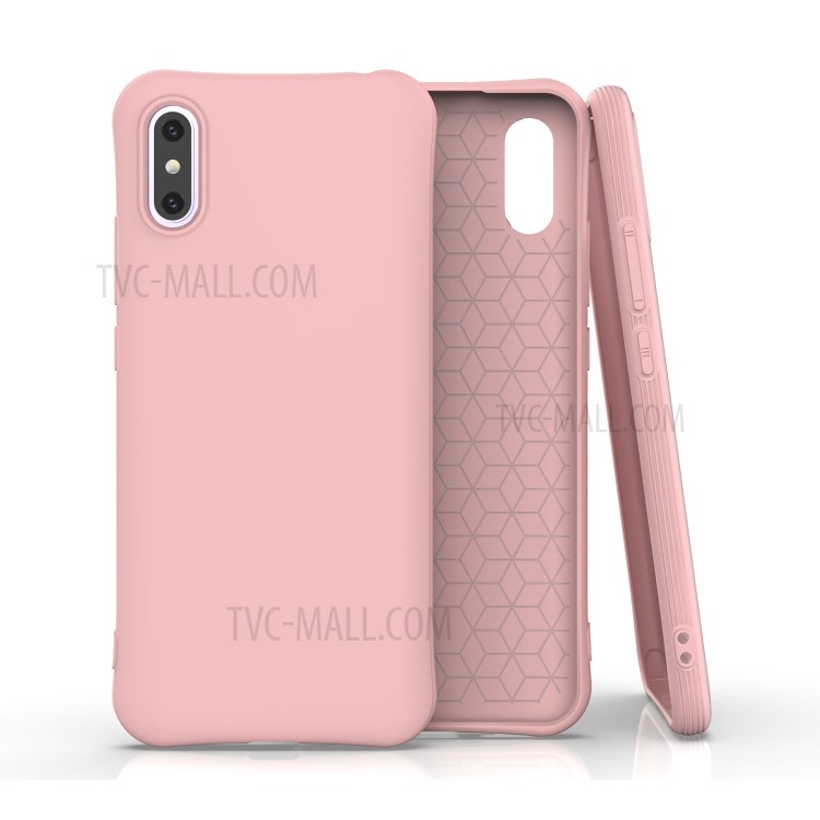 Solid Color Matte Soft TPU Protective Case for Xiaomi Redmi 9A - Pink-1