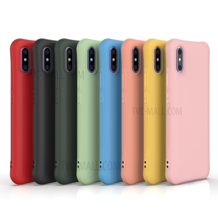 Solid Color Matte Soft TPU Protective Case for Xiaomi Redmi 9A - Pink-2