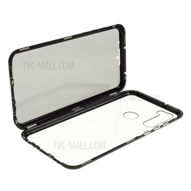 Anti-pio Estrutura Metálica De Cobertura + Vidro Temperado Para Xiaomi Redmi Nota T8 - Preto-1