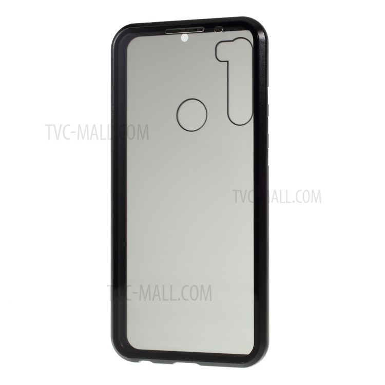 Anti-pio Estrutura Metálica De Cobertura + Vidro Temperado Para Xiaomi Redmi Nota T8 - Preto-4