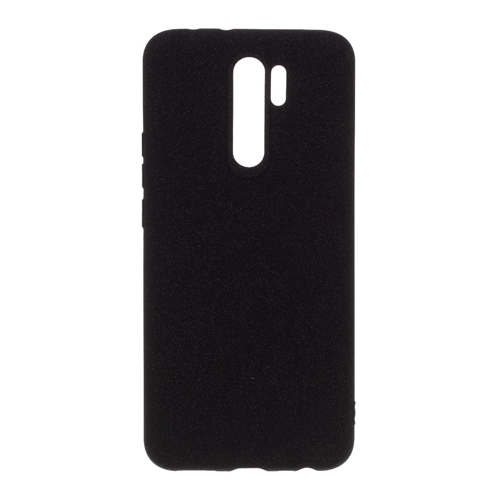 Double-sided Matte TPU Cover Case for Xiaomi Redmi 9 - Black-1