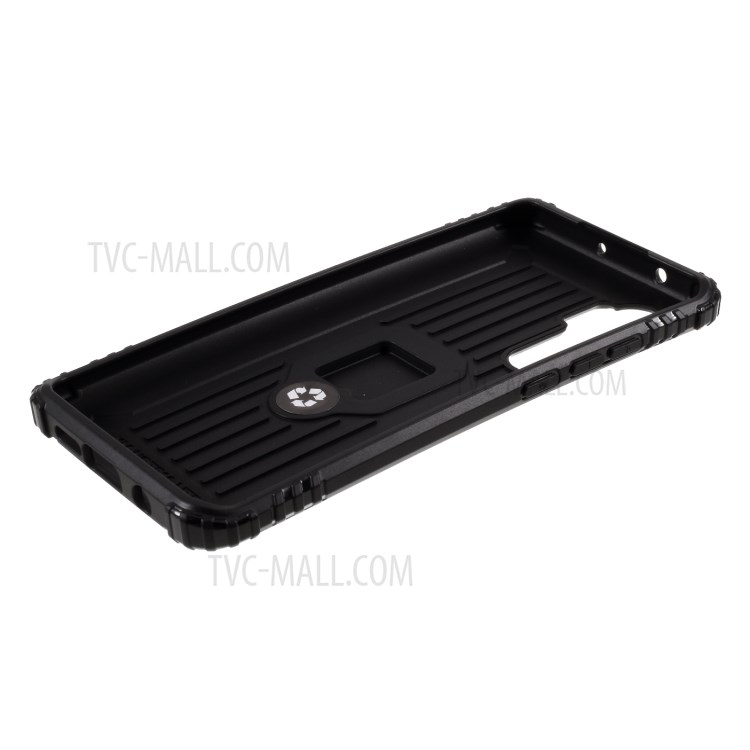 TPU with Finger Ring Kickstand Stylish Case for Xiaomi Mi Note 10 Lite - Black-7