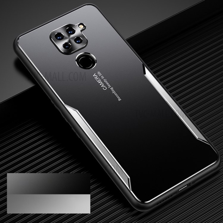 Warrior Blade Series Metal+TPU Shell for Xiaomi Redmi Note 9/Redmi 10X 4G - Silver-1