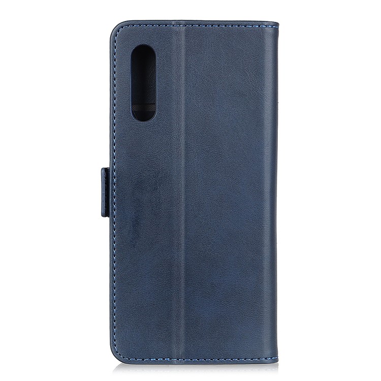 Magnetic Leather Wallet Protective Phone Shell for Xiaomi Redmi 9A - Blue-2