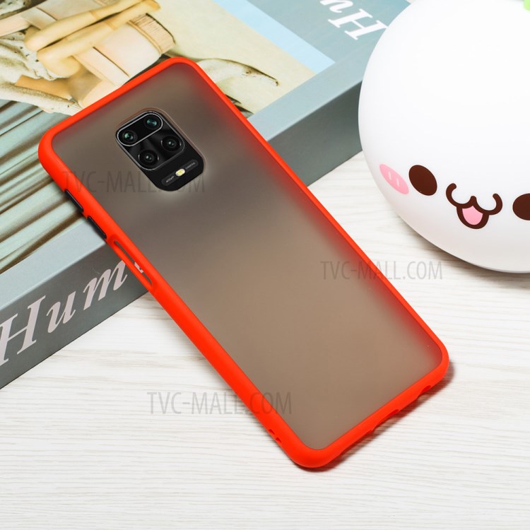 Matte Skin Drop-resistant PC + TPU Shell for Xiaomi Redmi Note 9S/9 Pro/9 Pro Max - Red-7
