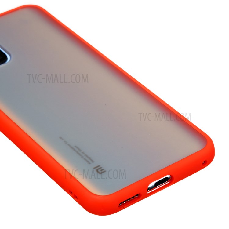Matte Skin Drop-resistant PC + TPU Shell for Xiaomi Mi 10 Lite 5G - Red-6
