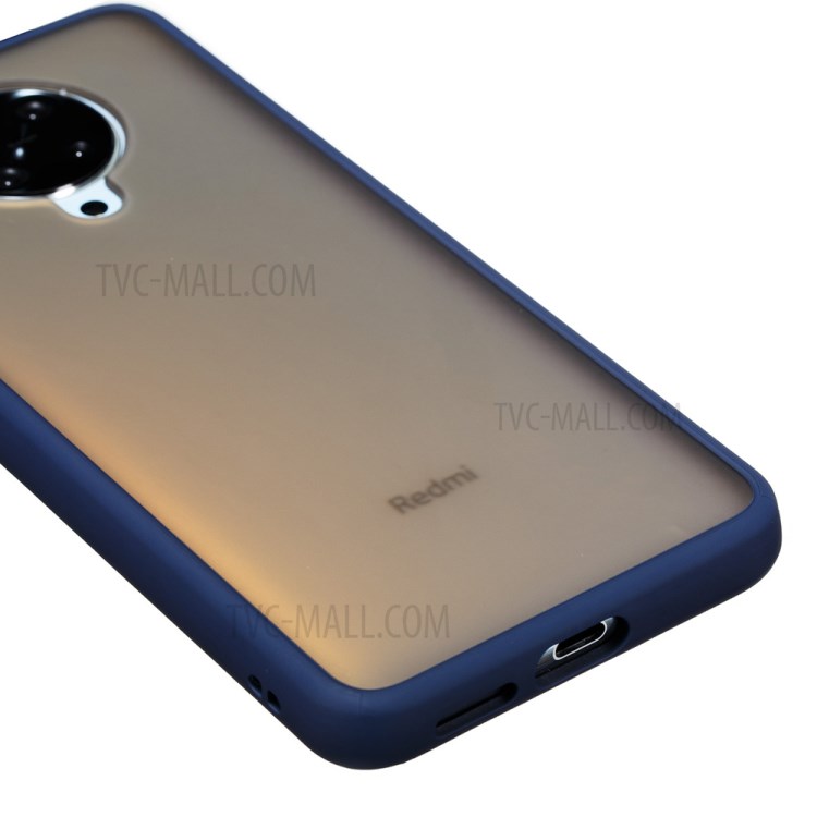 Matte Skin Drop-resistant PC + TPU Cover for Xiaomi Redmi K30 Pro/Poco F2 Pro - Dark Blue-6