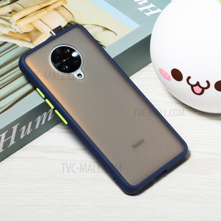 Matte Skin Drop-resistant PC + TPU Cover for Xiaomi Redmi K30 Pro/Poco F2 Pro - Dark Blue-7