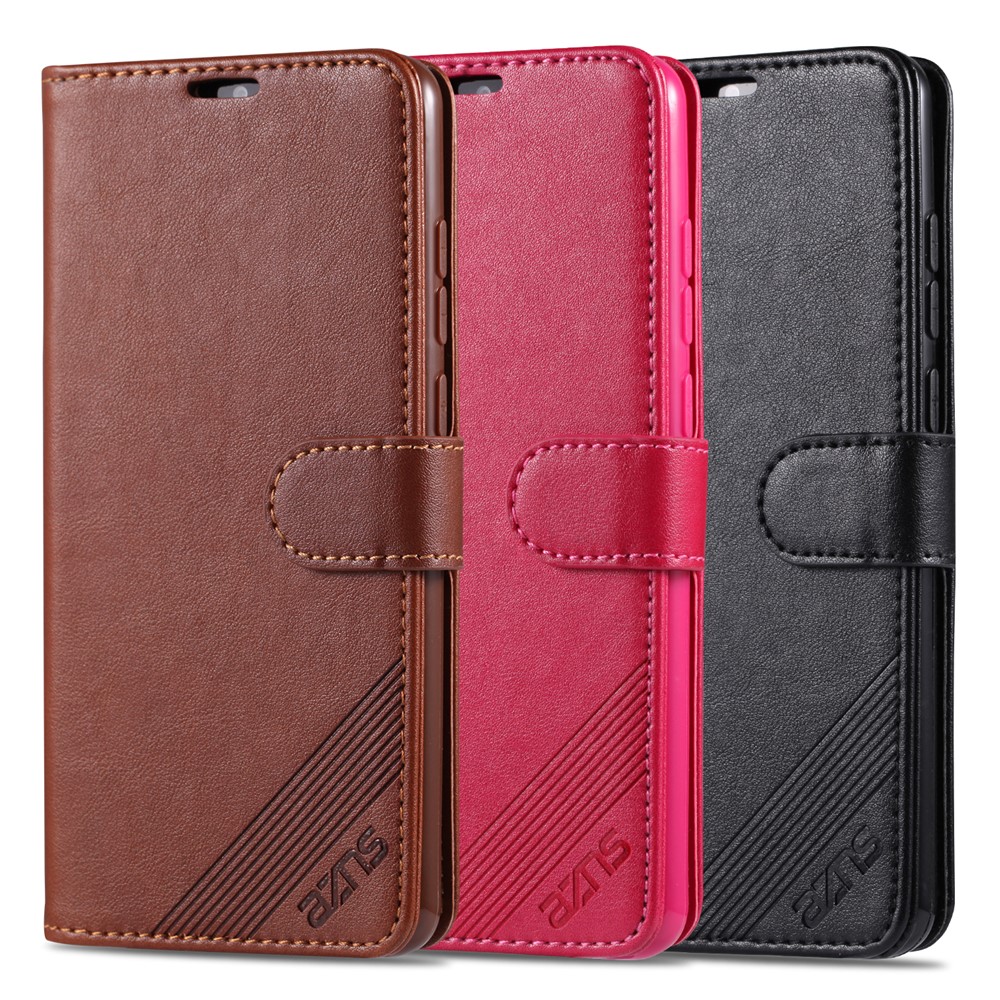 AZNS Phone Shell Leather Shell for Xiaomi Redmi 9 - Brown-10