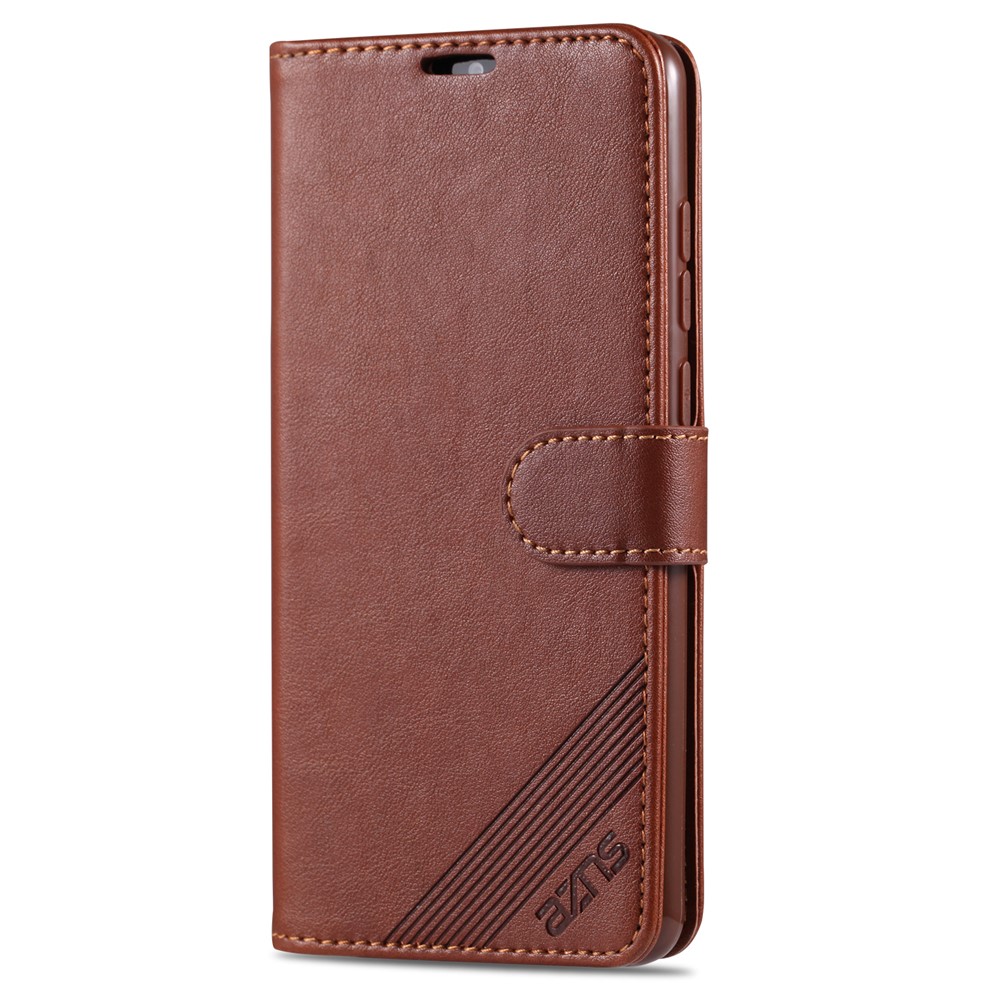 AZNS Phone Shell Leather Shell for Xiaomi Redmi 9 - Brown-2