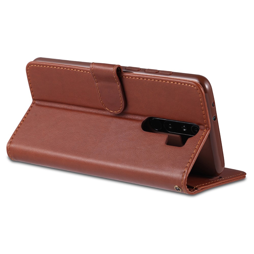 AZNS Phone Shell Leather Shell for Xiaomi Redmi 9 - Brown-9
