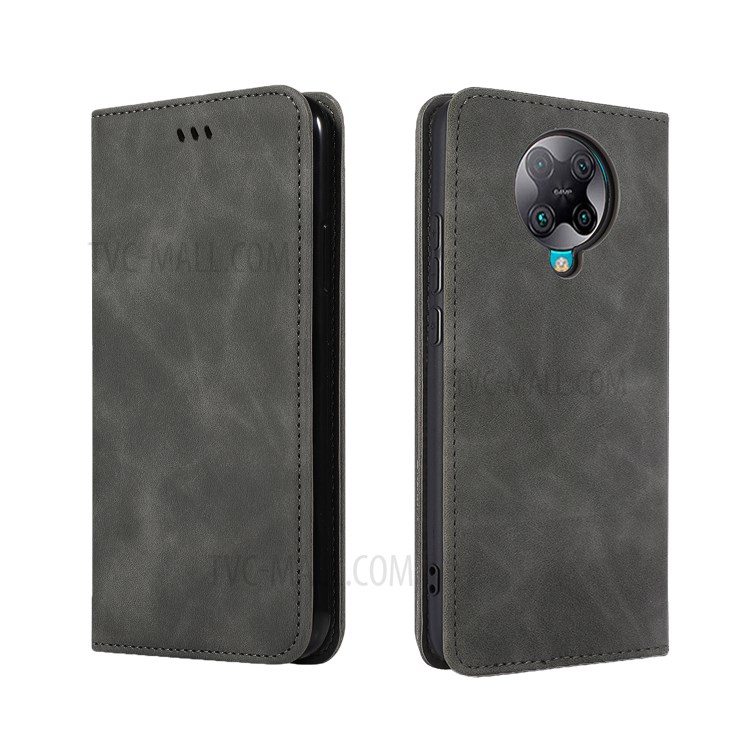 Auto-absorbed Business Style PU Leather Shell for Xiaomi Redmi K30 Pro/Redmi K30 Pro Zoom/Poco F2 Pro - Black-2