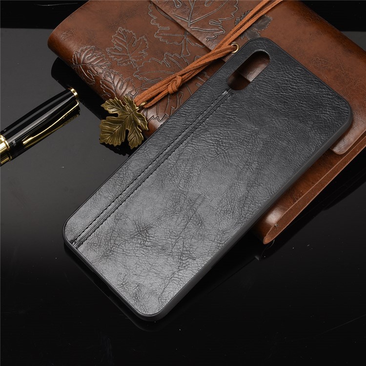 PU Leather Coated PC + TPU Mobile Phone Case for Xiaomi Redmi 9A - Black-7