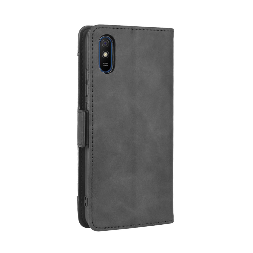 Multiple Card Slots Wallet Leather Protective Cover for Xiaomi Redmi 9A - Black-8