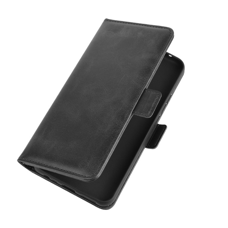 Magnet Adsorption Leather with Wallet Cover for Xiaomi Redmi 9 - Black-3