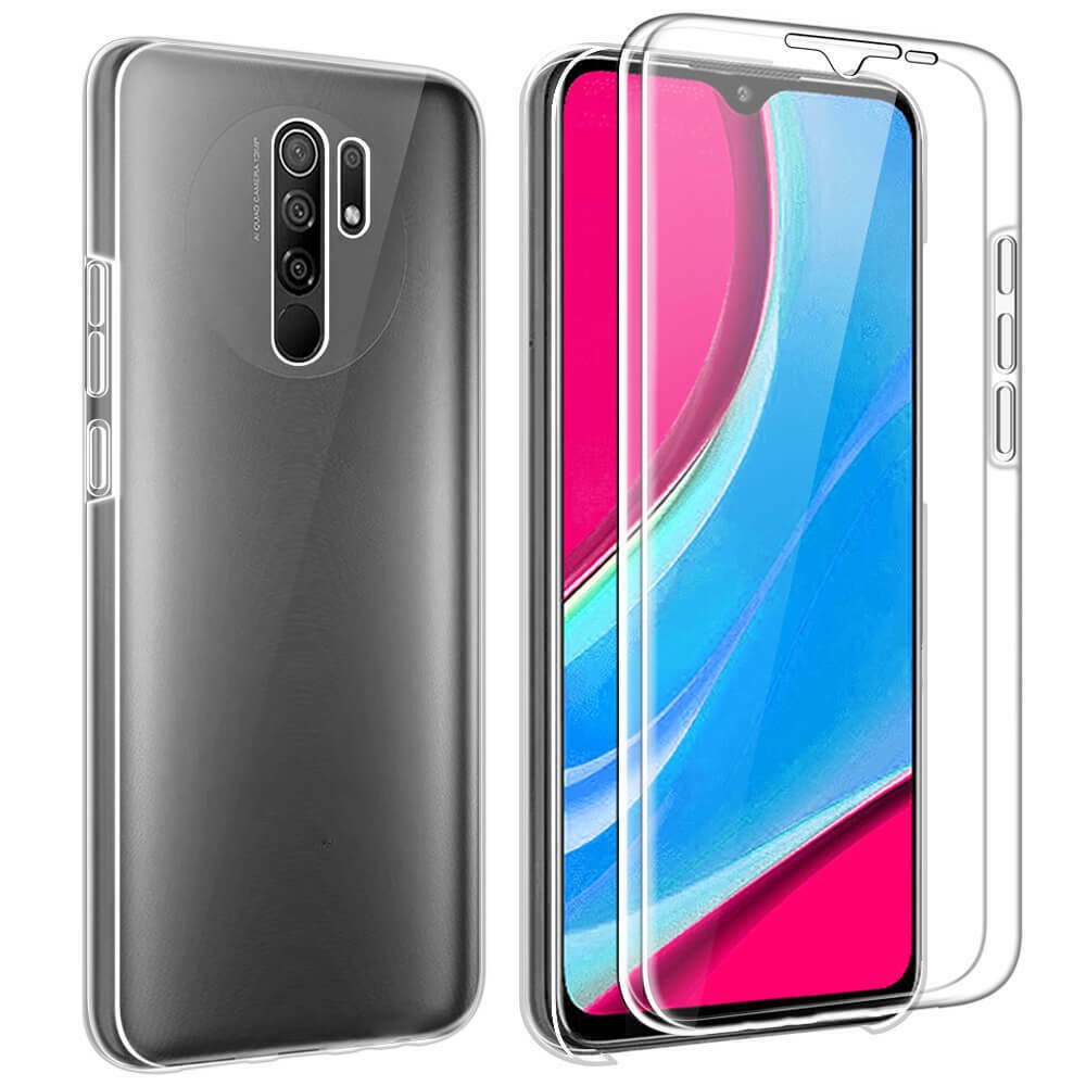 Híbrido PET + TPU + Limpo Caso A Cobertura Completa Acrílico Para Xiaomi Redmi 9-1