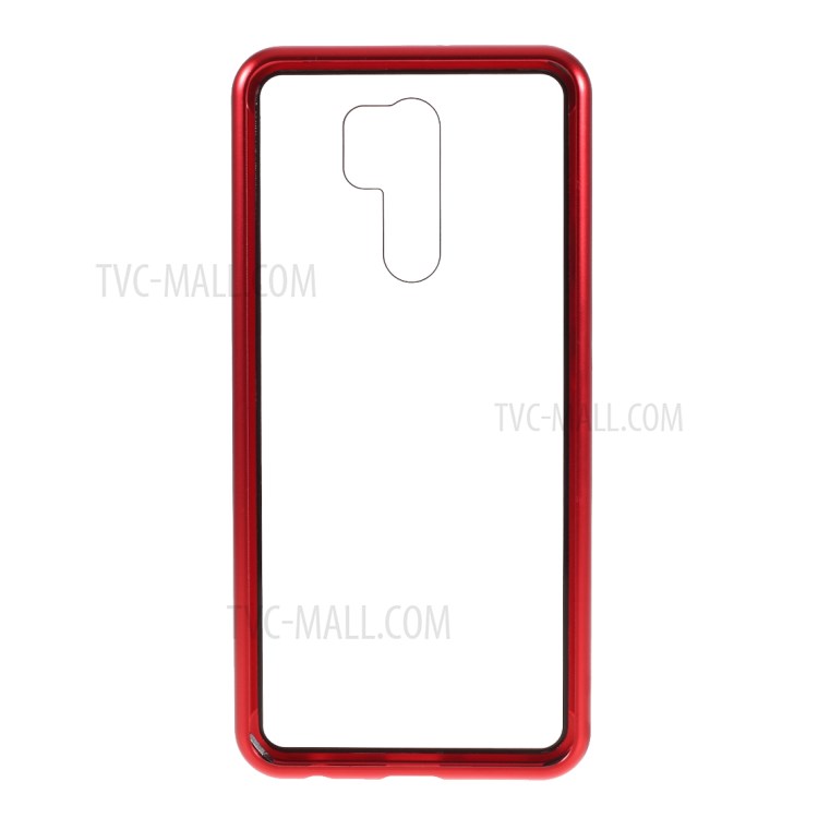 Vidro Temperado Tampa De Adsorção Magnética Para Xiaomi Redmi 9 - Vermelho-7