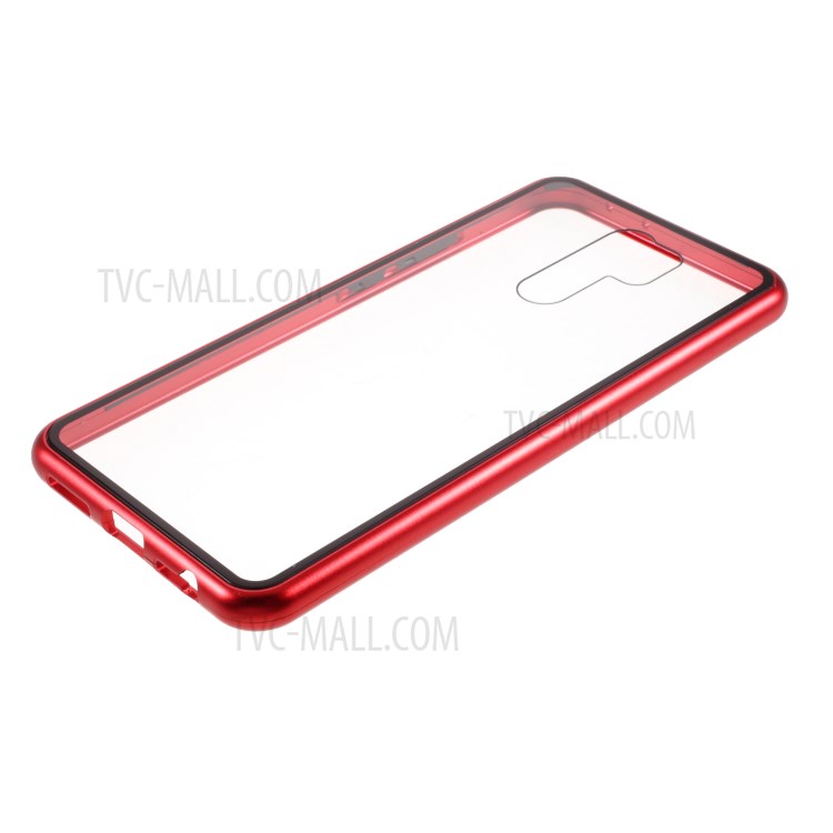 Vidro Temperado Tampa De Adsorção Magnética Para Xiaomi Redmi 9 - Vermelho-8