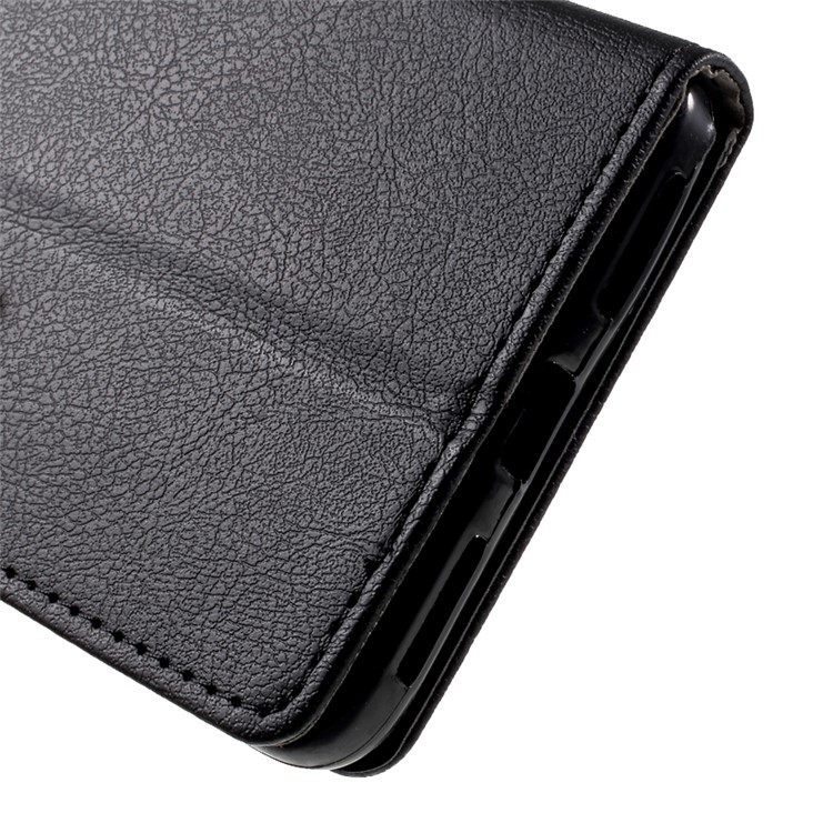 For Xiaomi Redmi Note 4 Protective Wallet PU Leather Case Stand - Black-10