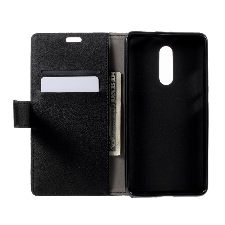 For Xiaomi Redmi Note 4 Protective Wallet PU Leather Case Stand - Black-5