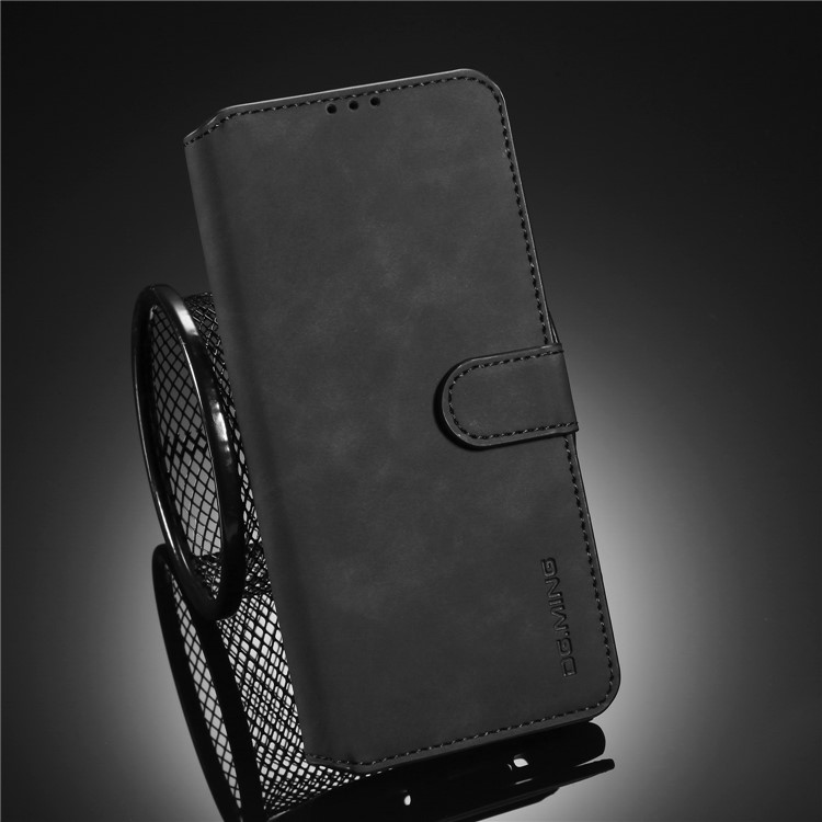 Dg. Ming Retro Style Case Couro de Couro Tampa Para Xiaomi Redmi 10x 4g/nota 9 - Preto-8