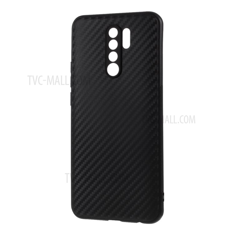 Carbon Fiber TPU Case Protective Phone Shell for Xiaomi Redmi 9 - Black-2