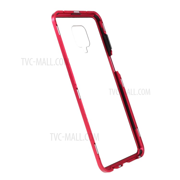 Metal+Tempered Glass Detachable 2-in-1 Shell for Xiaomi Redmi Note 9S/Note 9 Pro/Note 9 Pro Max - Red-3