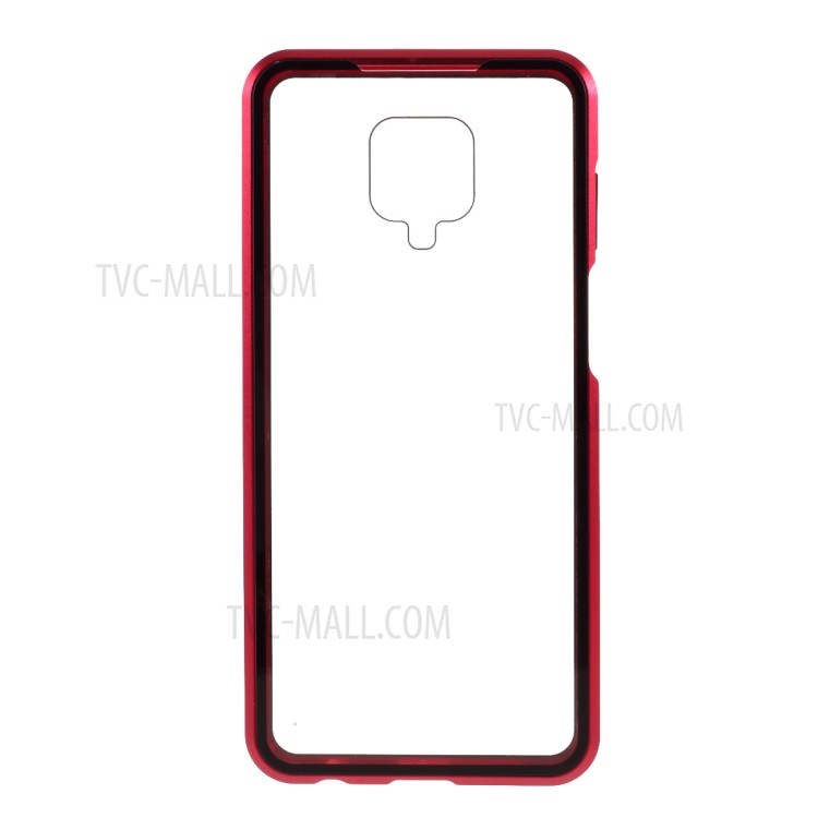 Metal+Tempered Glass Detachable 2-in-1 Shell for Xiaomi Redmi Note 9S/Note 9 Pro/Note 9 Pro Max - Red-5