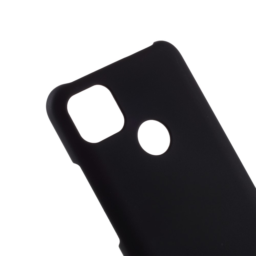 Gummierte Harte PC -schale Für Xiaomi Redmi 9C/9C NFC - Schwarz