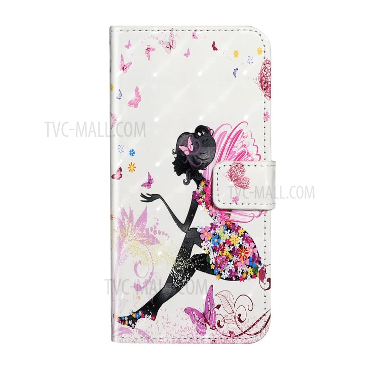 Light Spot Decor Patterned Leather Wallet Case for Xiaomi Mi 10 - Beauty-1