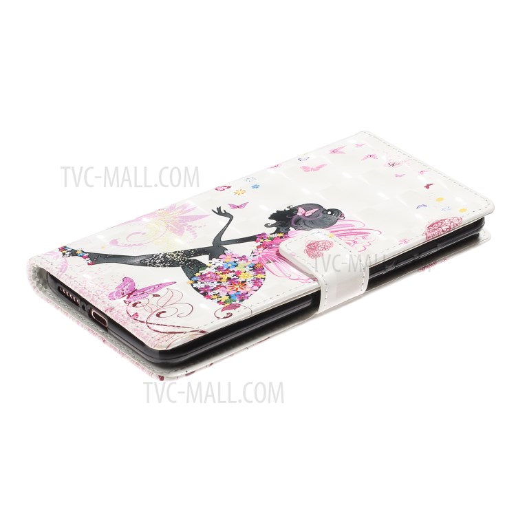 Light Spot Decor Patterned Leather Wallet Case for Xiaomi Mi 10 - Beauty-4