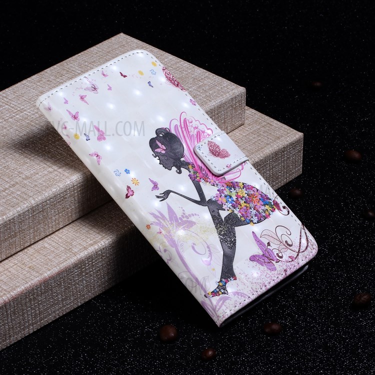 Light Spot Decor Patterned Leather Wallet Case for Xiaomi Mi 10 - Beauty-6