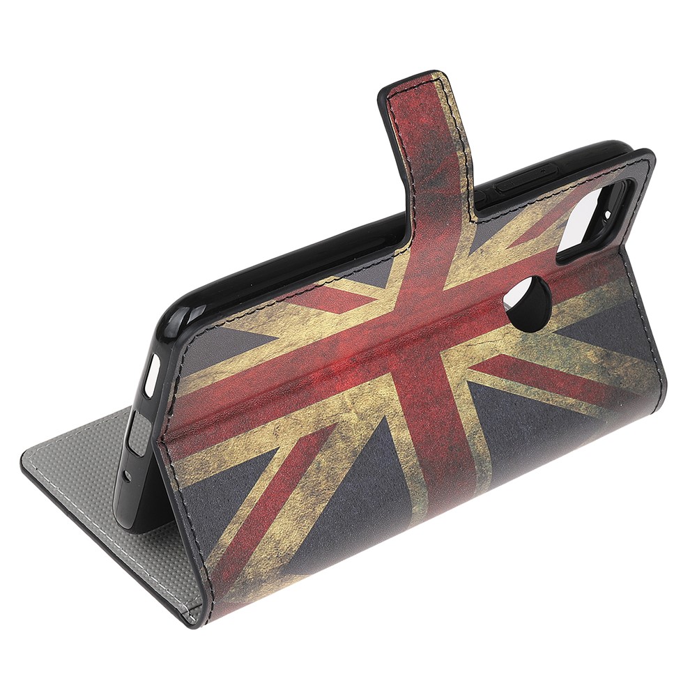 Pattern Printing Wallet Leather Stand Case for Xiaomi Redmi 9C - UK Flag-4