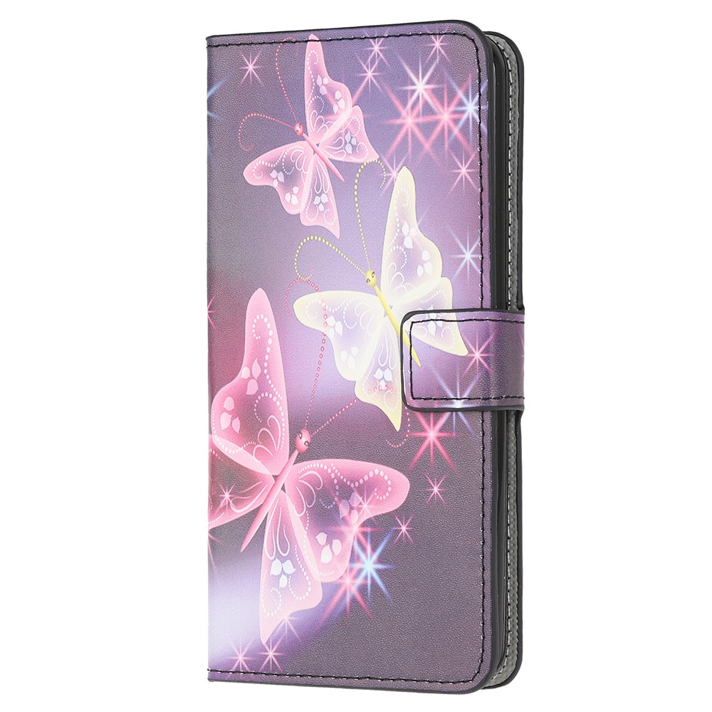 Pattern Printing Wallet Leather Stand Case for Xiaomi Redmi 9C - Vivid Butterfly-2