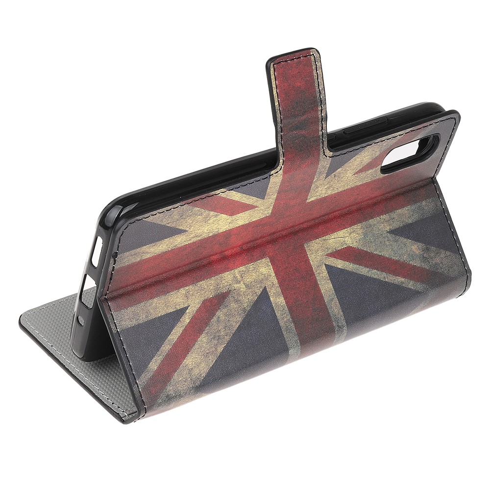 Pattern Printing Magnetic Leather Stand Case for Xiaomi Redmi 9A - Vintage UK Flag-4