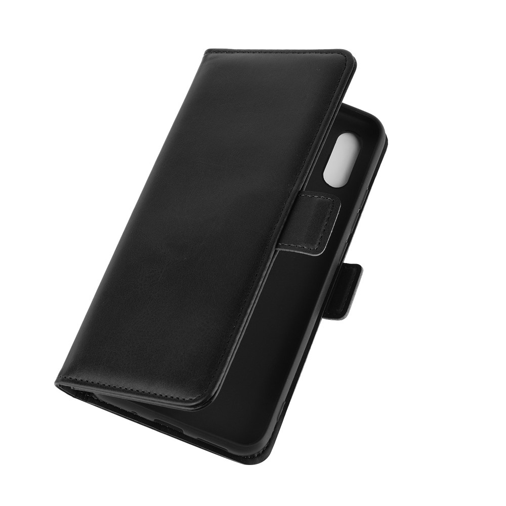 Magnet Closure Leather Wallet Stand Phone Case Cover for Xiaomi Redmi 9A - Black-3