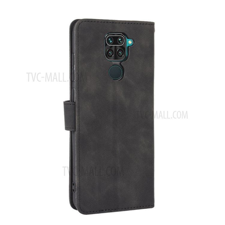Skin-touch Wallet Stand Leather Flip Shell for Xiaomi Redmi Note 9S/Note 9 Pro/9 Pro Max - Blue-6