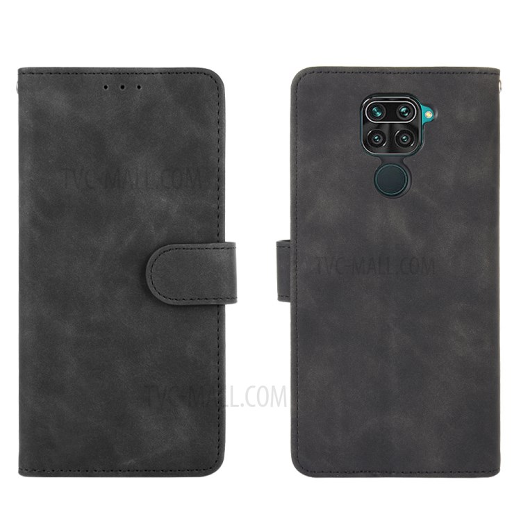 Skin-touch Wallet Stand Leather Flip Shell for Xiaomi Redmi Note 9S/Note 9 Pro/9 Pro Max - Blue-7