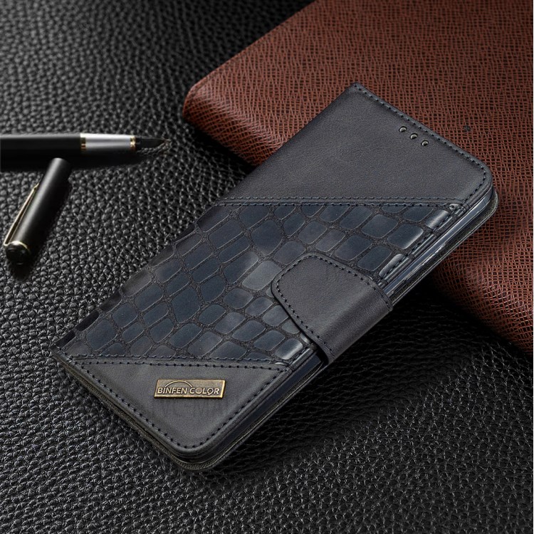 Crocodile Couleur Assortie Cuir Texture Coquille De Téléphone Mobile Pour Xiaomi Redmi Note 7 - Noir-7