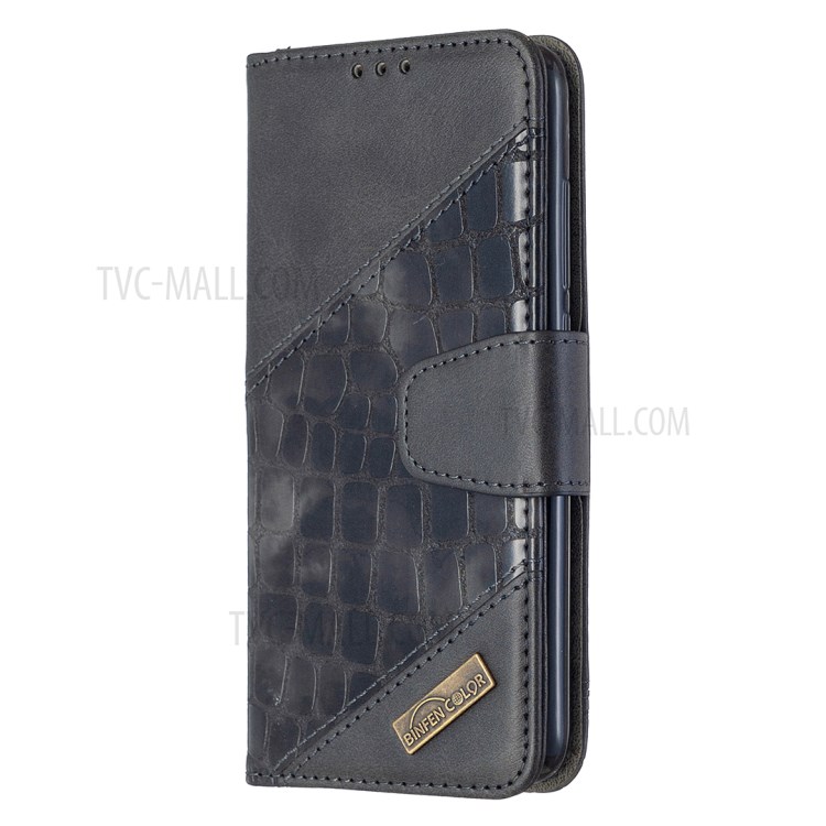 Crocodile Skin Assorted Color Leather Protective Cover for Xiaomi Redmi 7A - Black-2