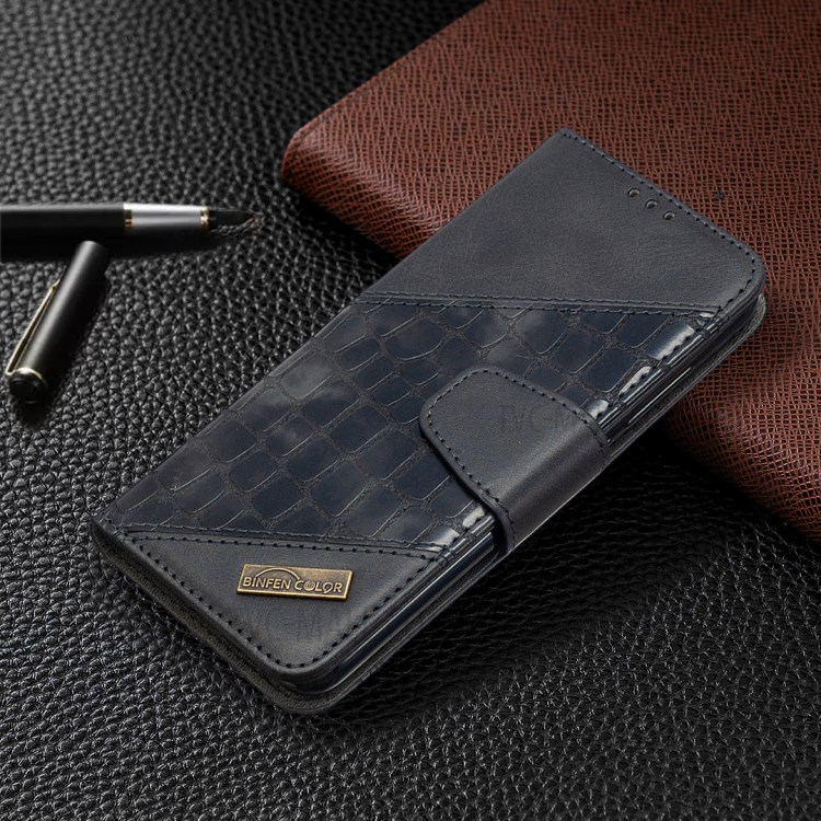 Crocodile Skin Assorted Color Leather Protective Cover for Xiaomi Redmi 7A - Black-7