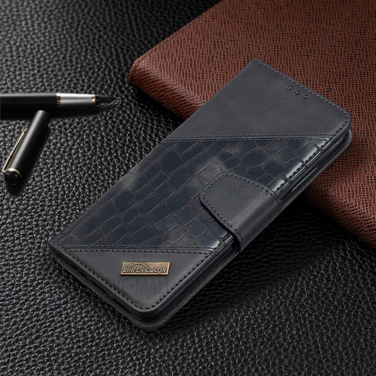 Crocodile Skin Assorted Color Cover Leather Wallet Case for Xiaomi Redmi 8 - Black-7