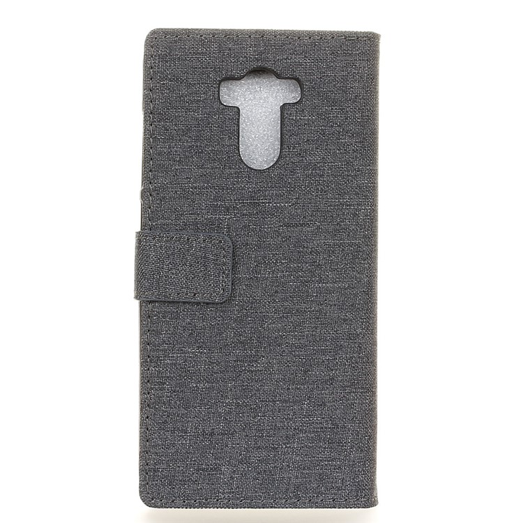 Cloth Grain PU Leather Stand Cover Case for Xiaomi Redmi 4 Prime / 4 Pro - Black-2